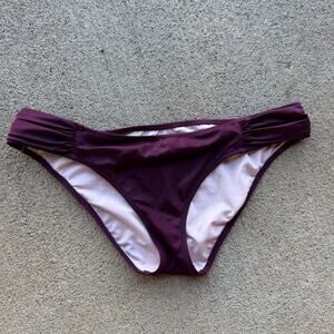 Victoria's Secret Merlot Purple Knockout Bikini Bottoms MEDIUM